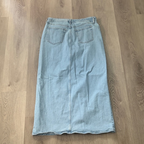 LOFT High Rise Light Blue Maxi Denim Skirt - Picture 5 of 6